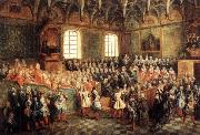 LANCRET, Nicolas The Seat of Justice in the Parliament of Paris in 1723 oil painting reproduction